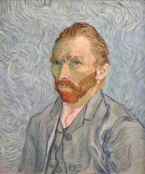 Self Portrait, 1889, Vincent Van Gogh, Musee d'Orsay, Paris